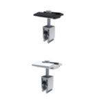 Quick Mount PV Universal Mid Clamp, 30-45mm, w/Bonding Black, QMR-UMC3045BP B