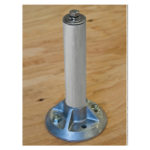 Quick Mount QBase Low Slope Mount, 6.5" Post, Mill, QMLSH-7 A, Qty 1