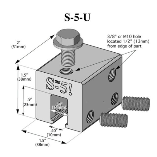 S-5! S-5-U Clamp for Vertical & Horizontal Mechanical Seams