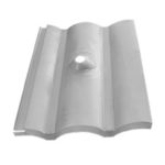 Quick Mount W-Tile Replacement, 4" Post, Mill, QMTR-W4 A, Qty 1