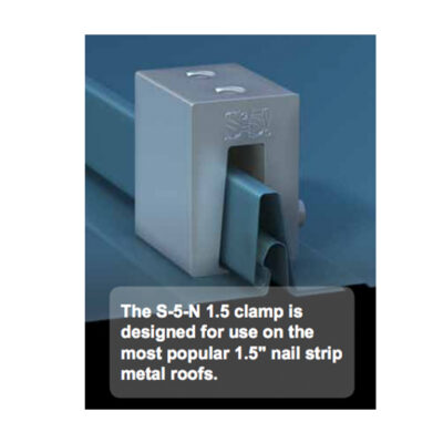 S-5! S-5-N Mini Clamp for Nail Strip Seam